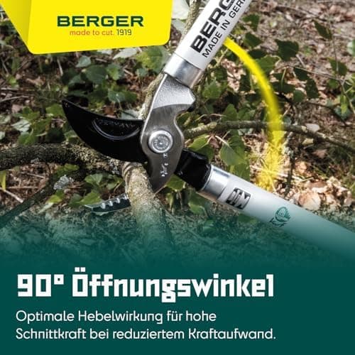 Berger Astschere Bypass Klassik 4200 Antihaftscharnier klingelos länglich Anschlagdämpfer 60cm