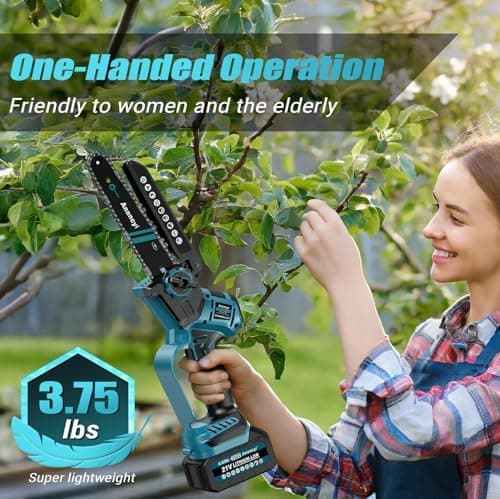 Akku-getriebene Mini-Kettensäge 6&8 Zoll für Gartenarbeiten Holzschnitte