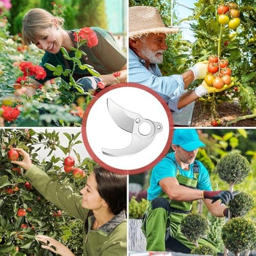 VEOIRXU Ersatzklinge für Elektrische Gartenschere - Festes & Bewegliches Astschererblatt (2 Stück), ideal für Gartenlieb