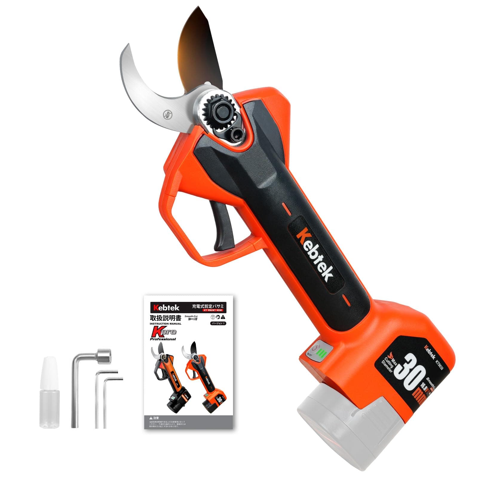 Kebtek Professionelle 16.8V Elektrische GartenschereHeavy Duty nur Akkuastoschere 2025,Nur Körper,Sicherheitsschalter La
