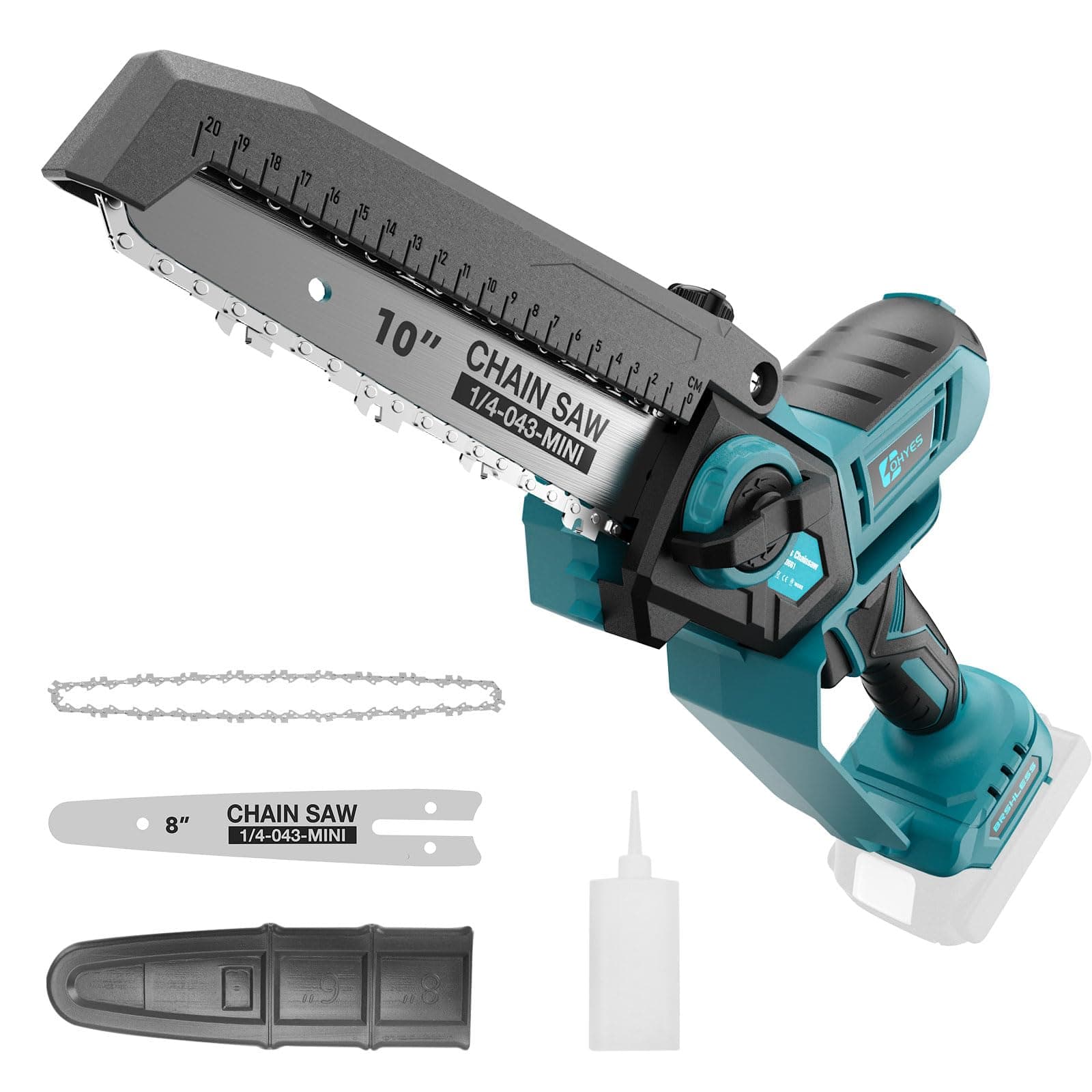 Akku-Kettensäge Makita 18V - 8&10 Zoll Wechselblattbar - bürstenlos für Holzschneidetasks und Baumpflege