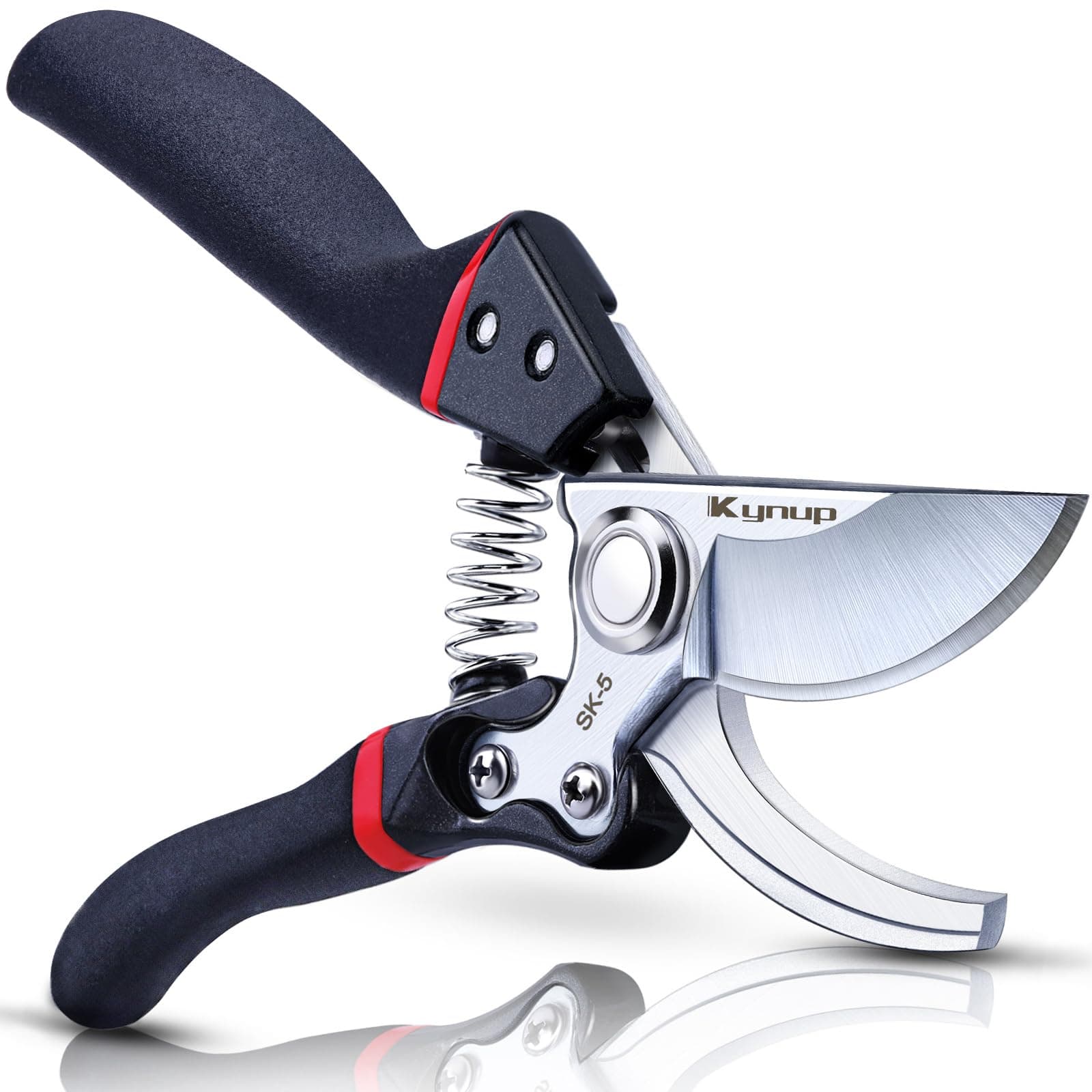 Kynup Profi Gartenschere mit SK-5 Stahl & Sicherungssperre für professionelle Baumwärter