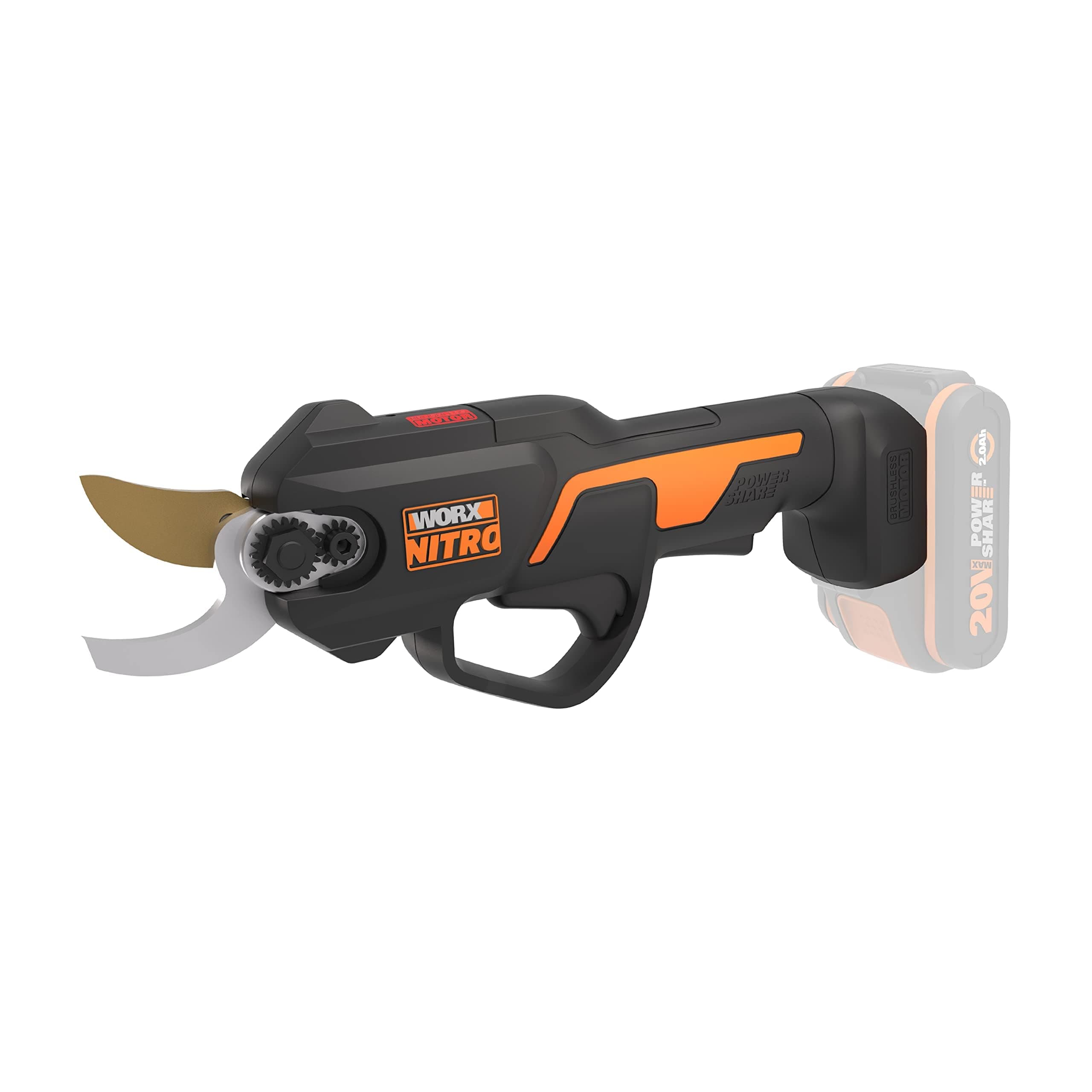 Worx NITRO WG330E Akku Astschere 20V - Mühelloses Schneiden, 25mm Schnitttiefe, Bürstenloser Motor