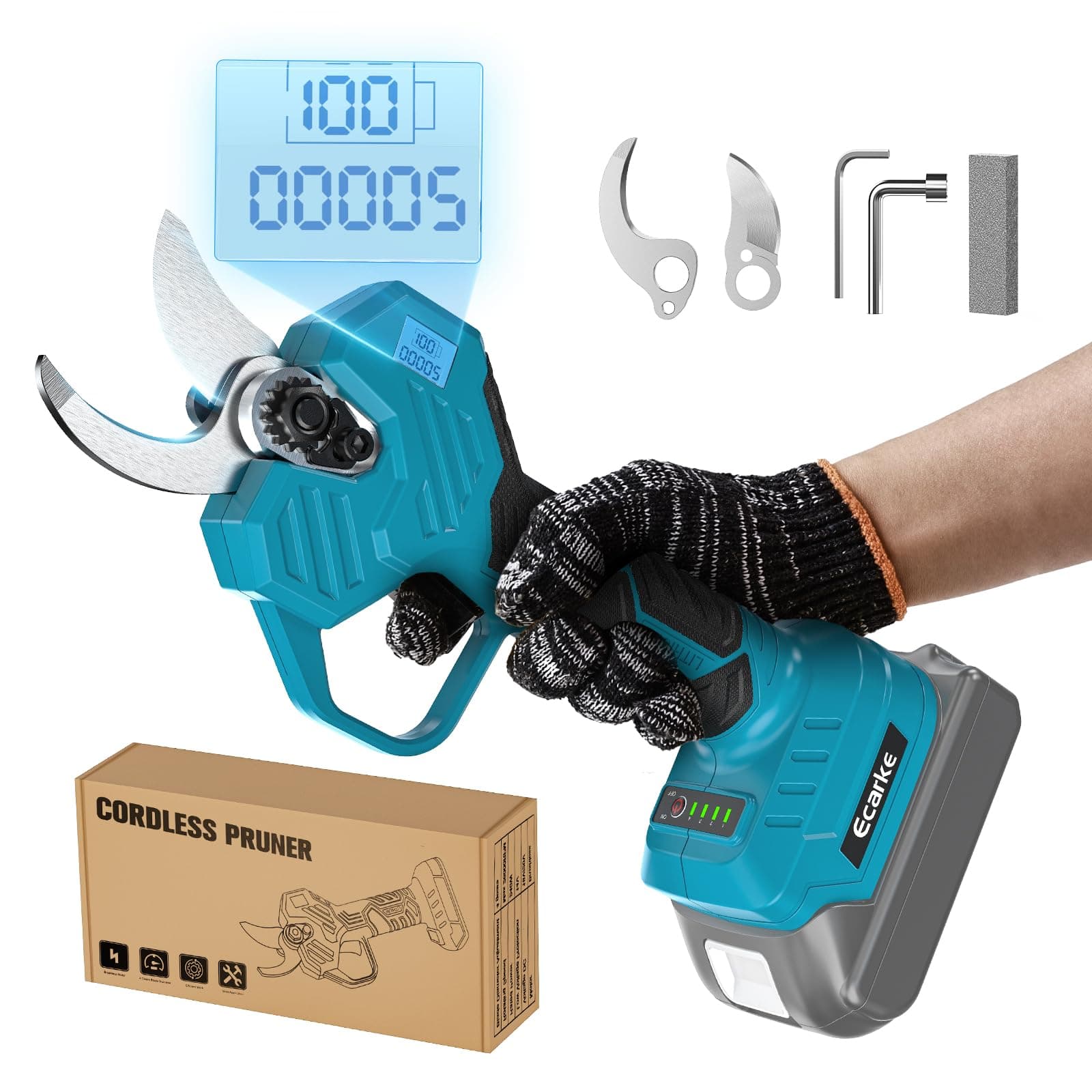 Ecarke Makita-Kompatible Akku-Astschere 18V, 38-50mm Schnittdurchmesser - Profi-Gartenwerkzeug für Effizienz - Ohne Akku